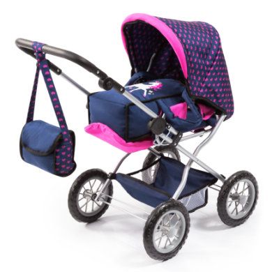 Bayer DESIGN Combi-poppenwagen Grande set - Blauw