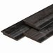 Merkloos Halfhouts rabat Noord-Europees O/S-IV vuren, 1,9x14,5x300 cm zwart