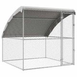 vidaXL Hondenhok Zilver 2 x 2 x 2 m Gegalvaniseerd staal