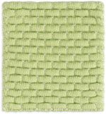 Knit Factory Gebreide Glasonderzetters Block - Ecru/Spring Green - 10x10 cm
