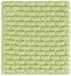 Knit Factory Gebreide Glasonderzetters Block - Ecru/Spring Green - 10x10 cm