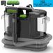 Nettoyeur de tapis pour voiture et canapé - Nettoyeur de taches portable manuel - 450W, 12 kPa puissance d'aspiration - Aspirateur avec fonction pulvérisation et lavage - Réservoir d'eau propre de 1,08 litre - 220–240V, prise UE