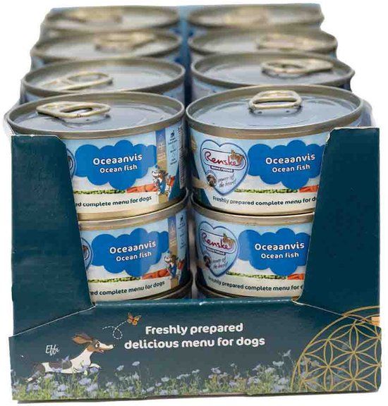 Renske 24x Blik Vers Gestoomd Complete Menu Oceaanvis 95 gr