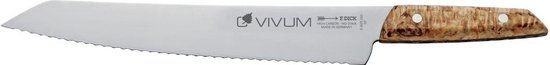 Dick Vivum Gekarteld Broodmes 26 cm - DP575 - Bruin