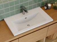 Shower & Design YASMAC II - Voorbouwwastafel - Rechthoek - 71.5 cm - Wit