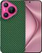 Techsuit Hoesje geschikt voor Huawei Pura 70 - Carbonite FiberShell Carbon Back Cover - Groen