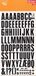 APLI SDD207F - Super 24 mm Zwart Transfer Letters 86 Karakters