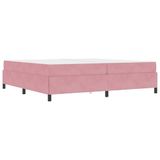 vidaXL Bedframe - Roze - 200 x 200 cm - Stof