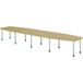 Hammerbacher table de réunion ton 10 pieds 520x130cm argent