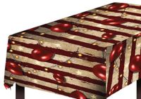 FIESTAS GUIRCA Wizard Clown tafelkleed, 137 cm x 274 cm, bruin/rood