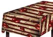 FIESTAS GUIRCA Wizard Clown tafelkleed, 137 cm x 274 cm, bruin/rood