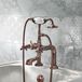 Hudson Reed Earlham Robinet de baignoire avec douchette Style Art Déco Années 20 - Bronze brossé