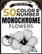 50 Color by Number Monochrome Flowers: Mystery Flowers Revealed A One Pen Symbol Art Activity Book for Relaxation and Stress Relief for Teens and Adults