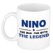 Bellatio Decorations naam cadeau mok - Nino - man myth legend - koffiemok - 300 ml - collega - vaderdag
