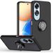 Tumundosmartphone Matte hoes met zwarte rand en 360° draaibare ring voor OPPO A60 4G