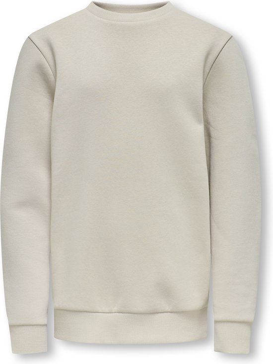 ONLY&SONS Jongens Sweater OSJCERES CREW NECK SWT NOOS - Maat 110/116 - Katoen/Polyester - Ronde Hals - Lange Mouw - Regular Fit - Casual - Herfst/Winter 2025 - Silver Lining