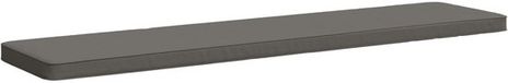 vidaXL - 1-delig - Coussin de banquette - VUGHT - 100% - Polyester - Gris - 200 x 40 x 5 cm