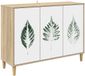 vidaXL Dressoir HANAU Sonoma 102 x 33 x 75 cm Bewerkt hout