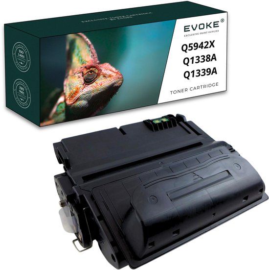 Evoke Q5942X / Q1338A / Q1339A Zwarte Inktcartridge - 20000 Pagina's - Compatibel met HP LaserJet 4200, 4250, 4300, 4350