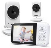 NannyEye babyfoon met camera, live monitor, nachtmodus, VOX-functie, zoom, LCD-scherm van 3,2 inch, 2,4 GHz