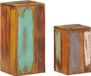 vidaXL Plantenstandaards - 2 st - massief hergebruikt hout