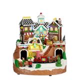 Luville Christmas village with train b/o l23,5xb24xh23,5 cm
