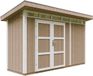 Timbela M902A-TERRA BROWN - LP SmartSide Tuinhuis op houtbasis - 4 m² - 161x412xH239 cm - met vloer en verf