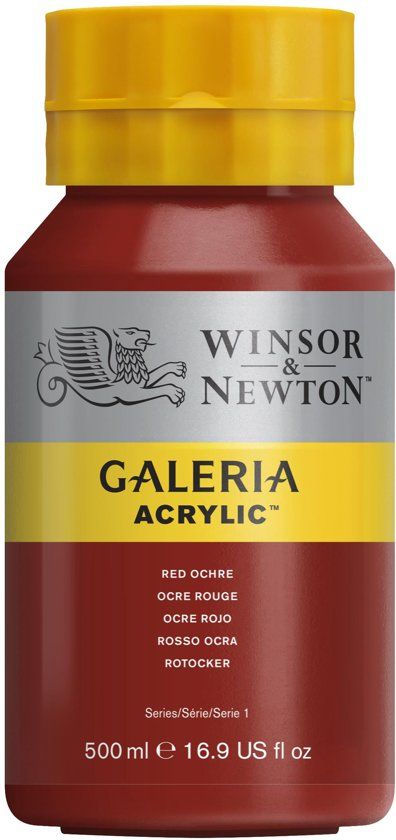 Winsor & Newton Galeria Acryl 500ml Red Ochre - 0884955030066