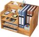 Non-branded DIY Organiseur de bureau - Conception en bois - Grande capacité pour fournitures de bureau