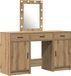 vidaXL - Kaptafel - Bruin - 50 x 41 x 135 cm - Bewerkt hout