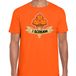 Bellatio Decorations Halloween verkleed t-shirt heren - pompoen - oranje - themafeest outfit -I scream XL