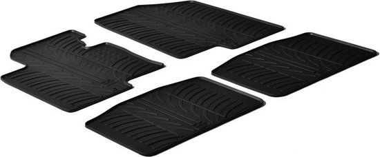 Gledring Rubbermatten passend voor Kia Optima 2012- (T profiel 4-delig + montageclips)
