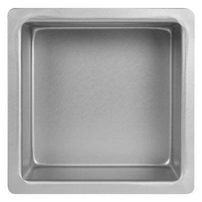 PME Extra Deep Square Cake Pan - 25 x 25 x 10cm - Aluminum - Grey