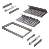 Emuca - Kit de tiroir à chaussures extensible pour armoires Quartz, réglable, module 700mm, Acier, aluminium et plastique, Titane