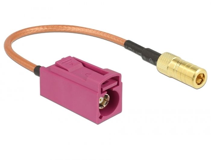 DeLOCK 89677 - Adapterkabel - 0,15 m - Bruin, Goud, Roze
