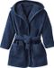 Vertbaudet Badjas - Blauw - Kind - Met capuchon - Effen - Gerecycled katoen
