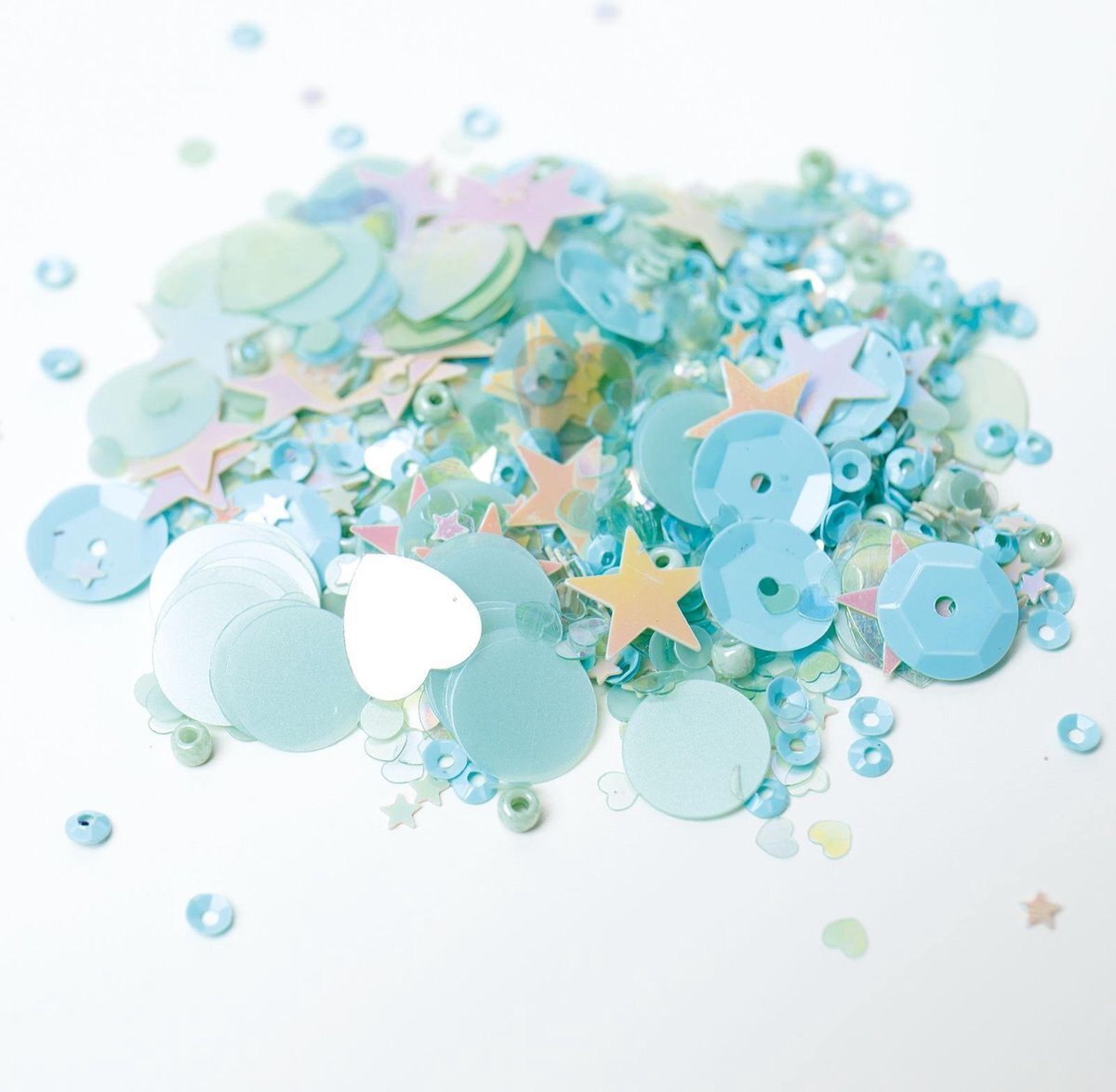 Sizzix Sequins & Beads - mint julep - 5 stuks