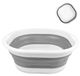 Merkloos Opvouwbare teil - Wasbak - 30,5 x 21 x 11 cm - Grijs - Voor keuken, badkamer, tuin en camping