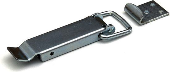 DX Eierkistsluiting - 105 x 25 mm - Staal Verzinkt - Zilver