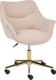 Beliani ARDELLE - Bureaustoel - Beige - Bouclé