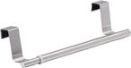 HORCONDORM S.R.L. Porte-serviettes télescopique suspendu - extensible, acier inoxydable, 22-35 x 6 x 7 cm, argent mat