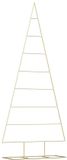 vidaXL Arbre de Noël KUOPIO 210 cm Acier revêtu par poudre Or