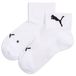 PUMA Chaussettes de course Elite Mi-Cheville Unisexe, Blanc, 35-38