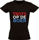 Sol's Trots op de boer Dames T-shirt - Zwart - 5XL
