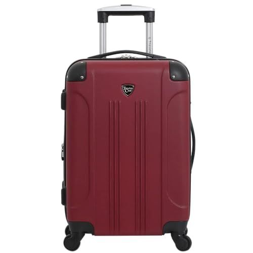 Travelers Club 20" Chicago Expandable Spinner Carry-On Luggage, Rhubarb (Red) - HS-20720-602
