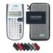 Texas Instruments TI-30XB MultiView Wetenschappelijke Rekenmachine met WYNGS Beschermhoes - Lichtgrijs