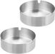 Relaxdays Asbak - Set van 2 - RVS - Binnen en Buiten - Ø 10 cm - Zilver