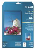 SIGEL IP663 Inkjet fotopapier top, A4, 25 vellen, hoogglanzend, hoogwit, 125 g