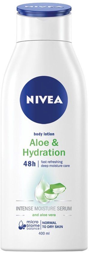 NIVEA Serie - Aloë & Hydratatie Lichaamsbalsem - 400ml - Voor Normale en Droge Huid - Dermatologisch Getest