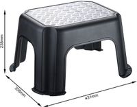Rotho Paso opstapje - draagkracht tot 150kg - zilver metallic
